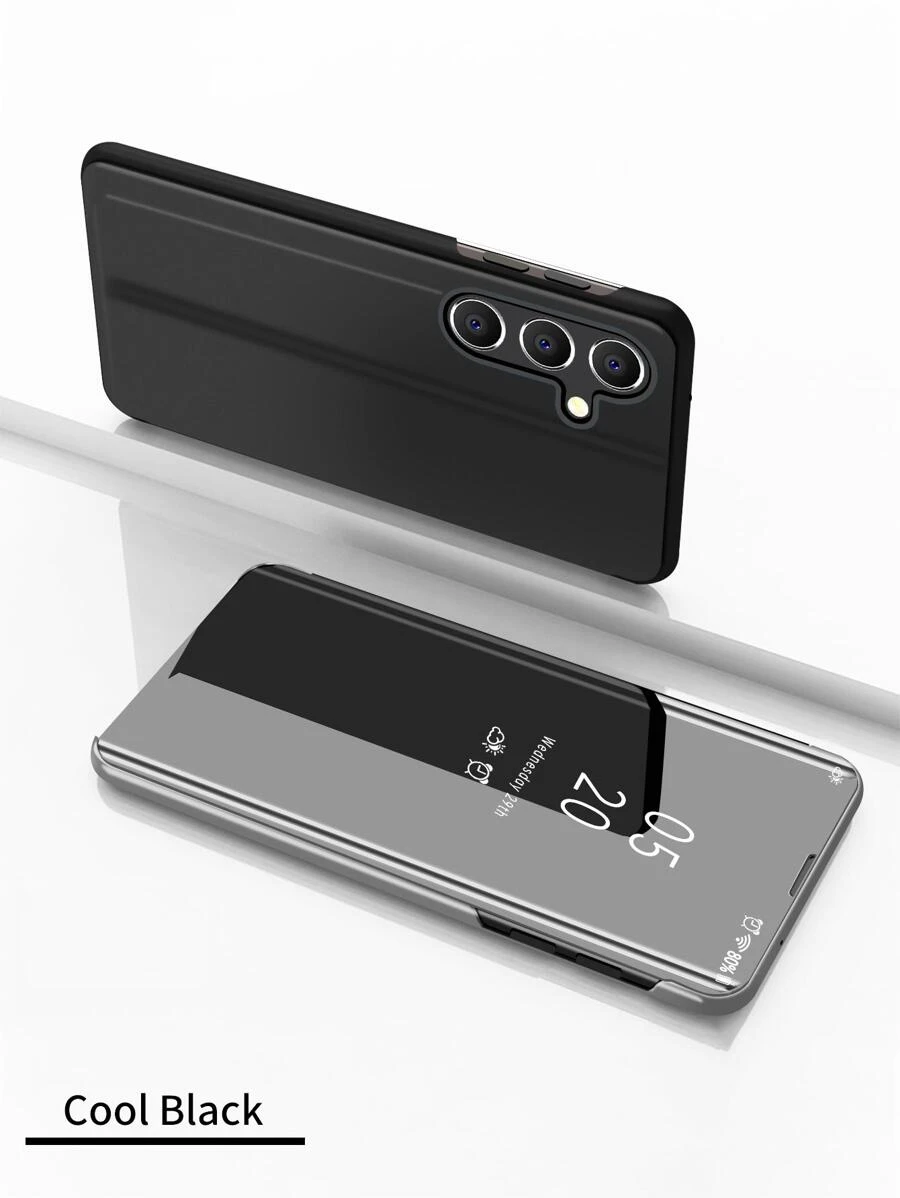 Flip Cover Spiegel Serie Ledertasche zum Muttertag, kompatibel mit Modellen wie 11/12/13/14/15 Pro Max, Redmi Note 13/12, Galaxy, S22/S23/S24u/A14/A24/A34/A35/A54/A55