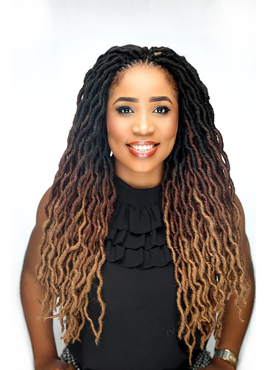 Pelo trenzado Faux Locs Crochet para Locs de Diosa, Locs Dreads, Pelo Crochet 1 Paquete OM3T3027