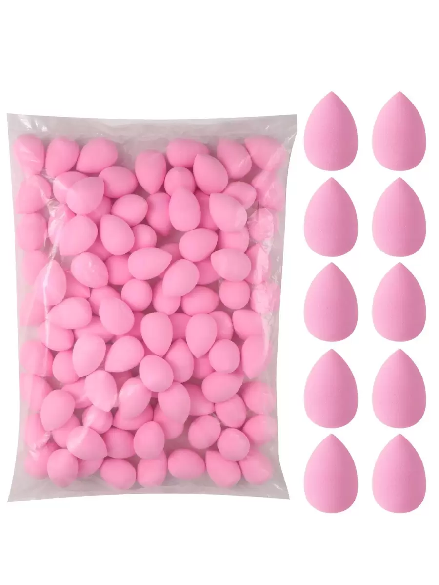 Makeup Sponge,100PCS Beauty Cosmetic Foundation Cosmetic Sponge Makeup Blender Suitable For Cream & Powder Concealer, Loose Powder Makeup Applicator