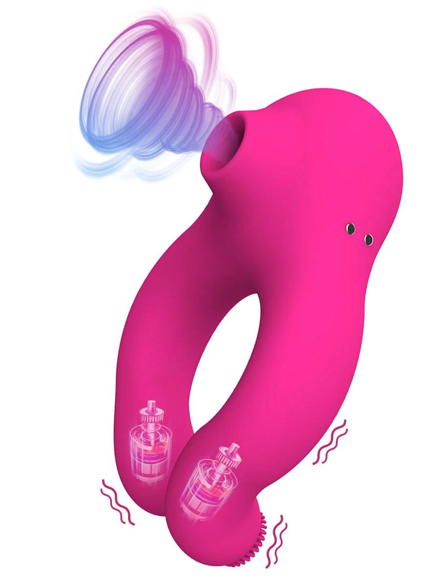 Vibrador de succión, anillo para pene, succionador de clítoris, anillo para pene, productos para adultos, masajeador de escroto, Juguetes sexuales