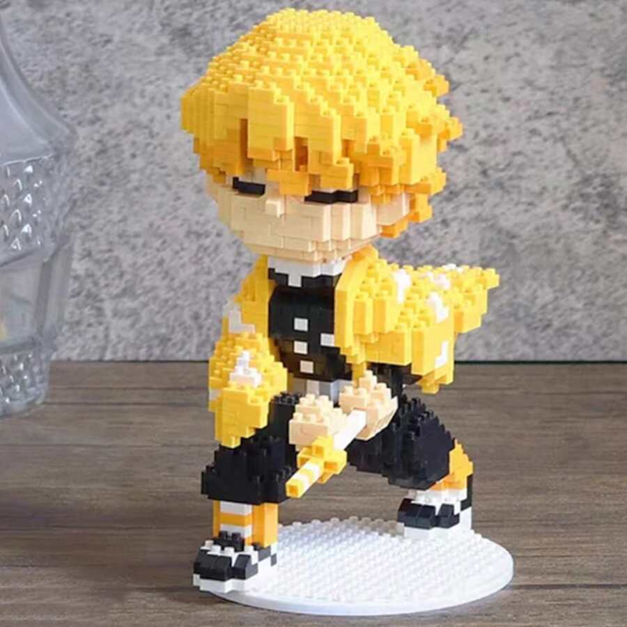 Figura de bloques de puzle 3D para decoración de habitación