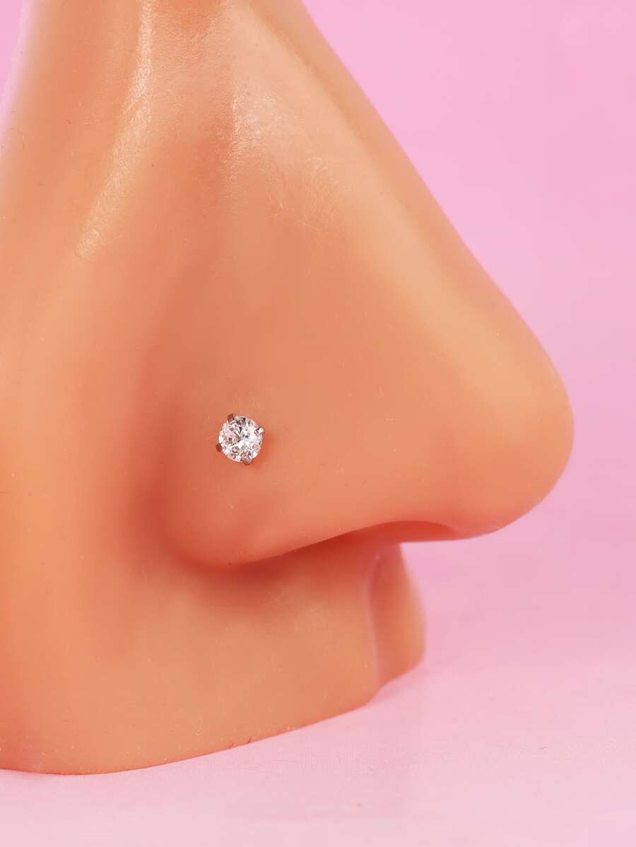 Nouveau-Arrivé Mini Zircone Perçant Os Clou En Acier Inoxydable Bijou Piercing Pour Nez Avec style
