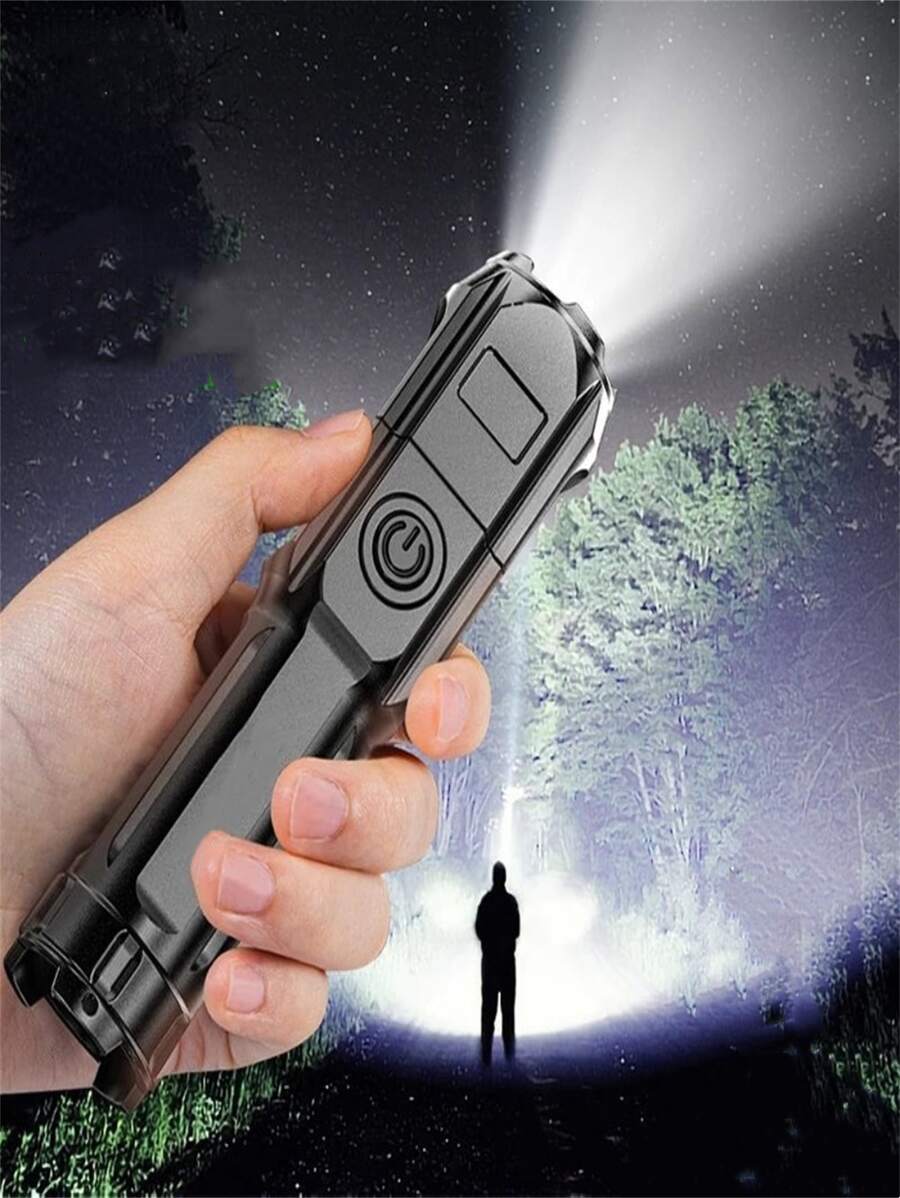 Powerful Led Flashlight Lumen Flashlight Rechargeable USB Waterproof Zoomable Fishing Hunting Led Torch For Travel Halloween Christmas Thanksgiving Gift