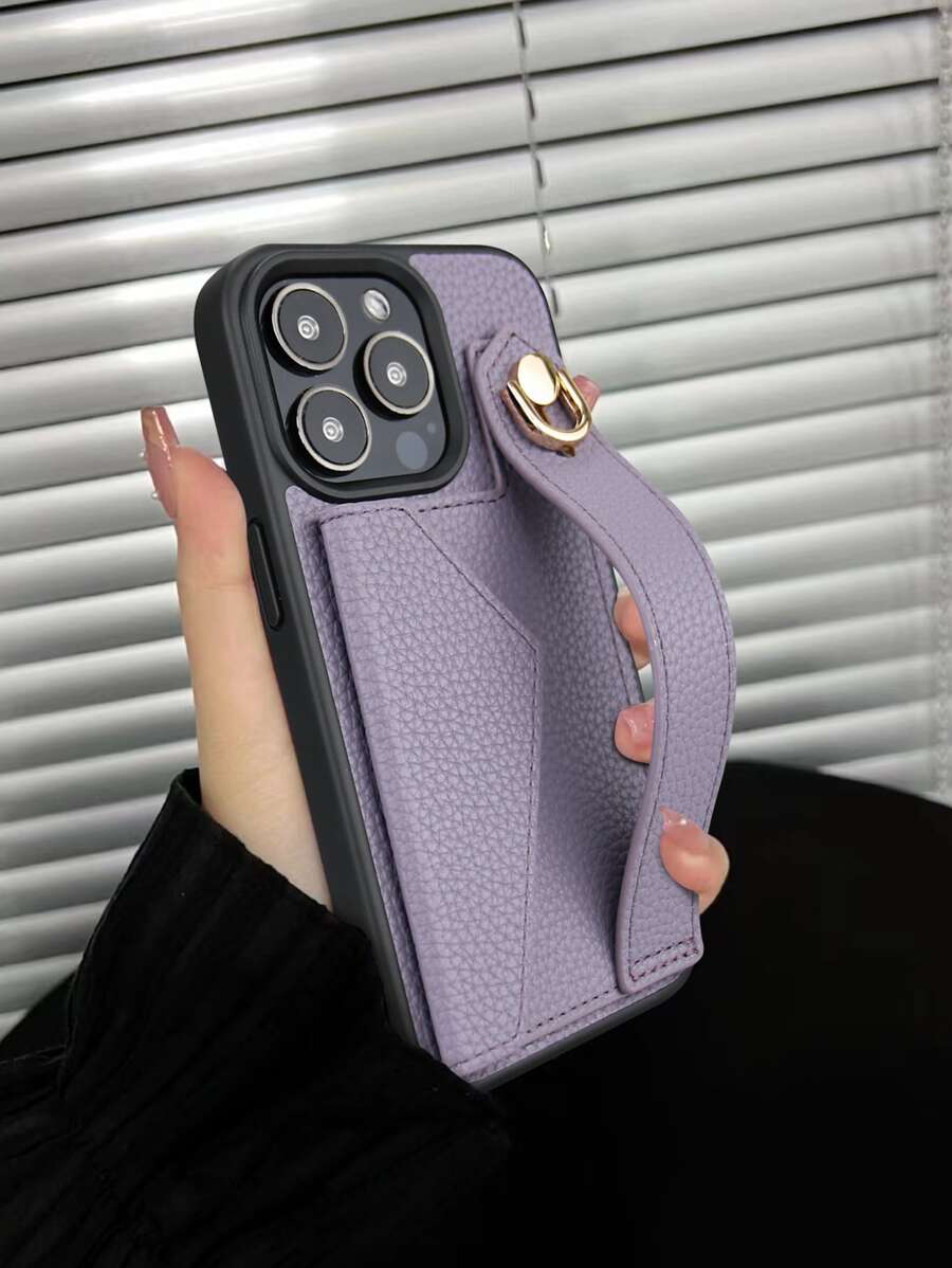 Etui portfelowe z paskiem na nadgarstek i podstawką kompatybilne z 11 Pro Max, 12 Pro Max, 13 Pro Max, 14 Pro Max, 14 Plus, 16e, 15 Pro Max, Galaxy S20 Ultra, S21 Plus, S21 Ultra, S22 Plus, S23/S24/S25 Ultra, Xperia Ace III, Xperia1 V, Xperia5 V, Xperia10 V