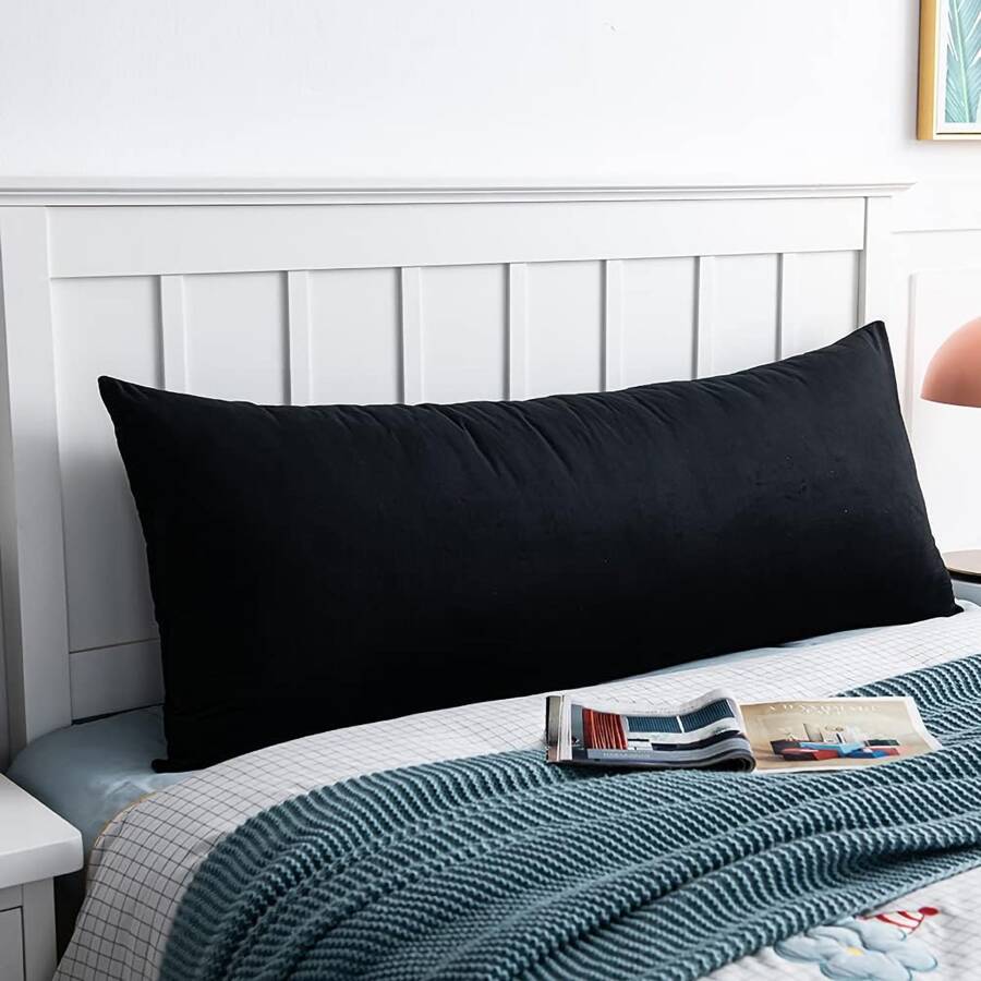 1PC Body Pillow Cover, Super Soft Velvet Body Pillowcase with Hidden Zipper Closure for Adults