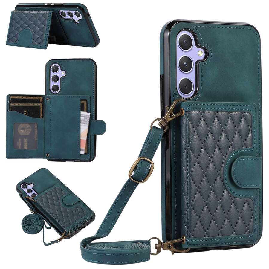 Wallet Design Phone Case With Lanyard