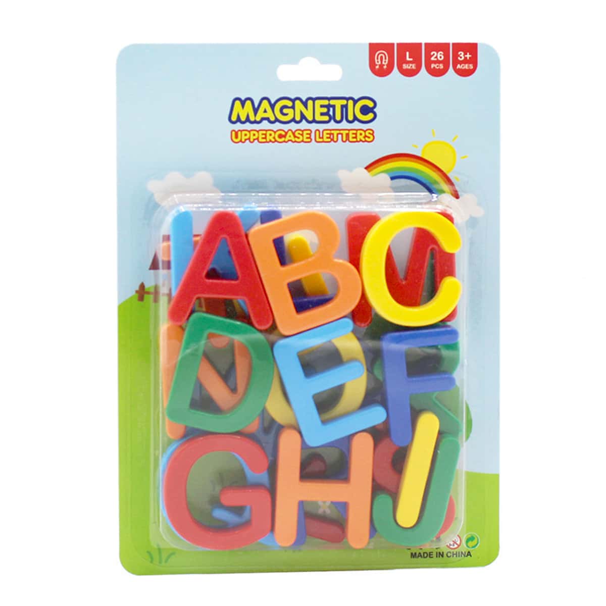 1 Stück Zufällig gemischt Farbe Set Von 26 Buchstabe Plastik Magnete , Frühpädagogisch Lernen Schreibwaren für Kinder , Geeignet für Kindergarten Lehrer , Schule Lehren , Arbeit Sitzung , Multifunktional , Stock Tafel , Zuhause Dekor, und Kühlschrank