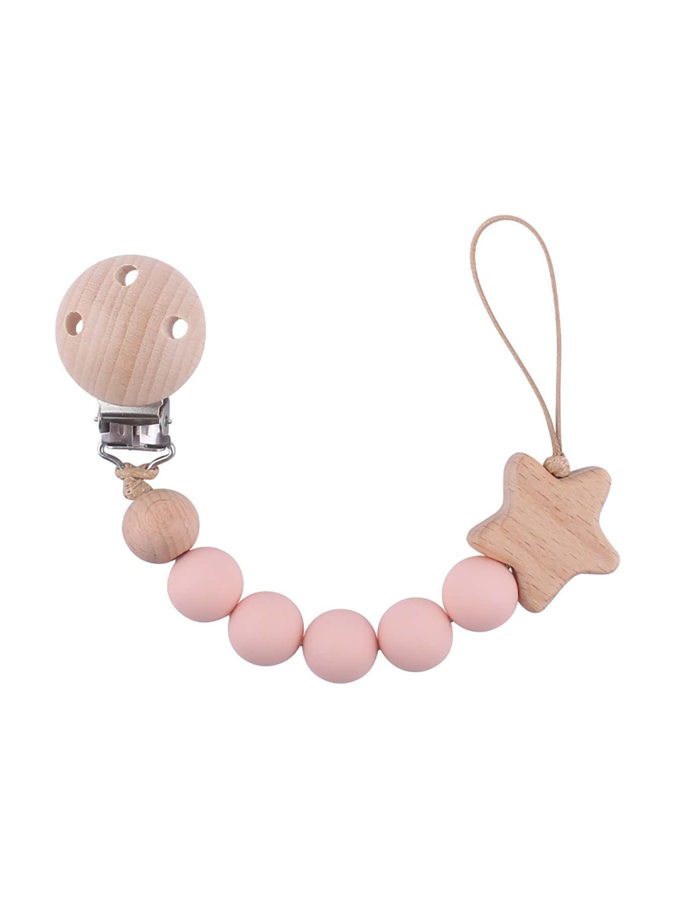 Juguete de dentición decorativo con forma de estrella y cuentas