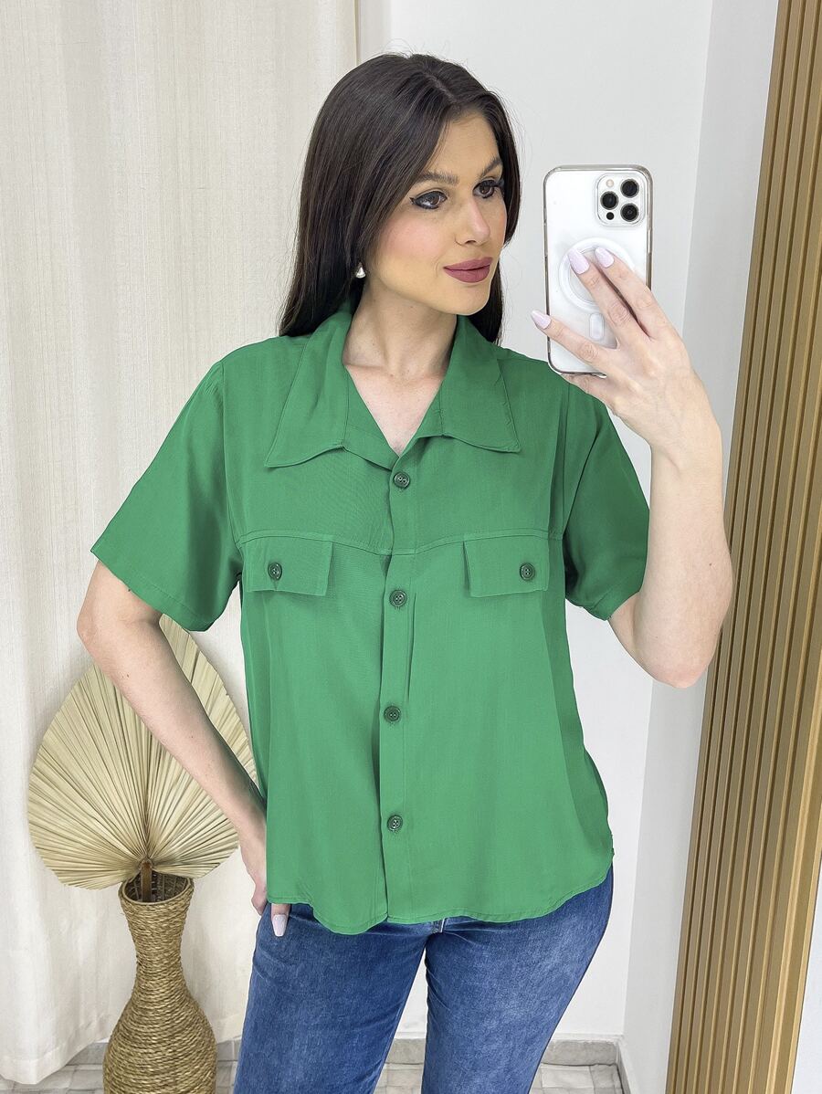 Camisete Camisa social feminina manga longa Blusa feminina | social feminina tecido duna 2023