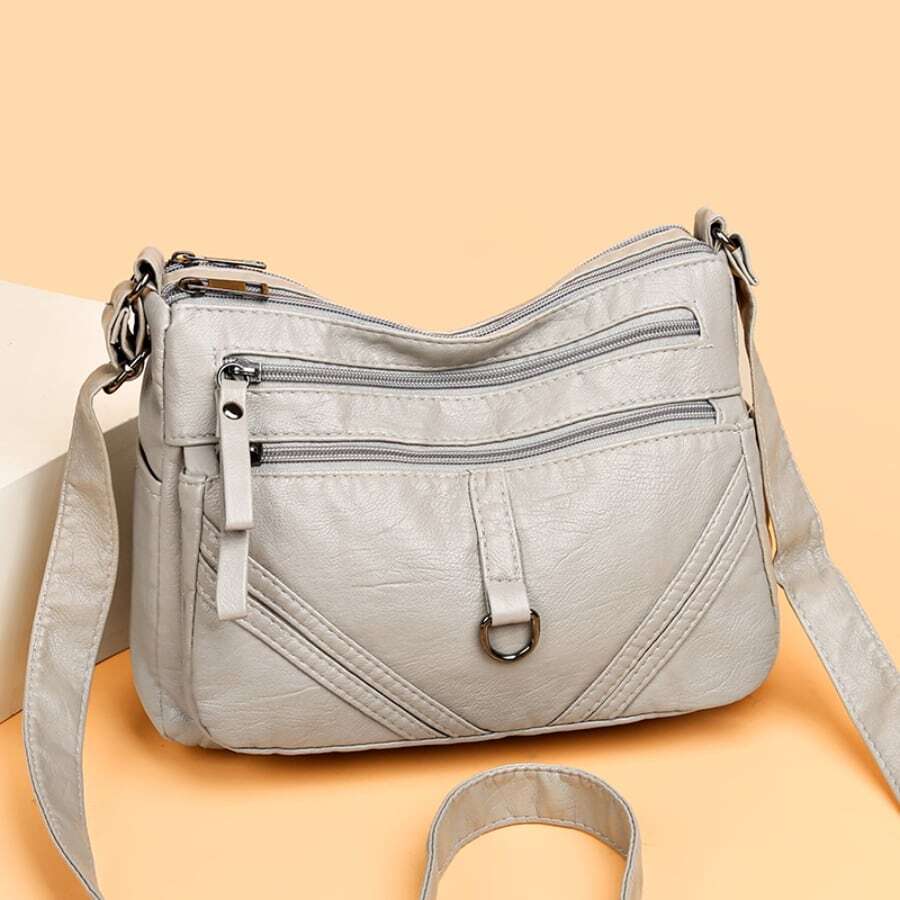 Bolso bandolera 2023 nuevo suave PU elegante hombro con múltiple compartimentos con de gran capacidad