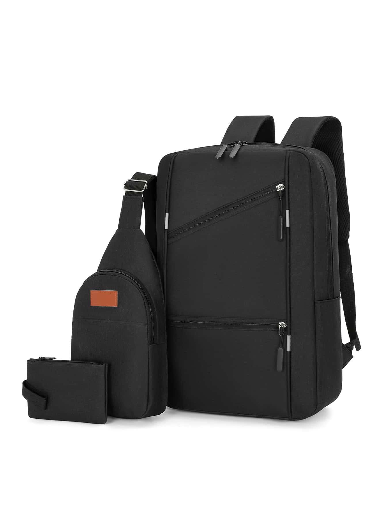 Oxford Fabric Water-Resistant Business Backpack, Couples' Backpack Set, Student Schoolbag, Including Computer Backpack And Travel Bag Laptop College Bag For Books Multi-Functional Gifts For Men Multifunctional Bag Winter Black Bag Outdoor Vacation Travel Essentials Holiday Essentials Bag For Men Bags Summer Bag Pack Spring