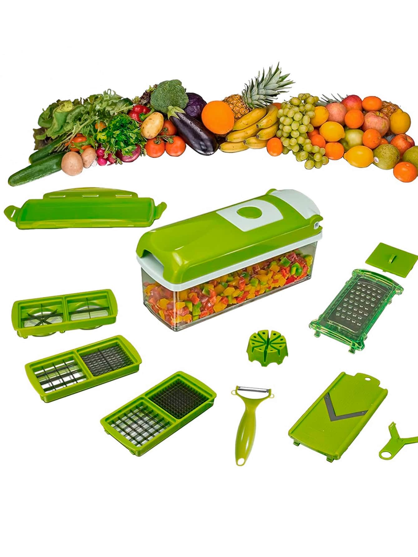 Set Cortador Multifuncional Para Verduras y frutas Cortador Rallador Para Verdura.