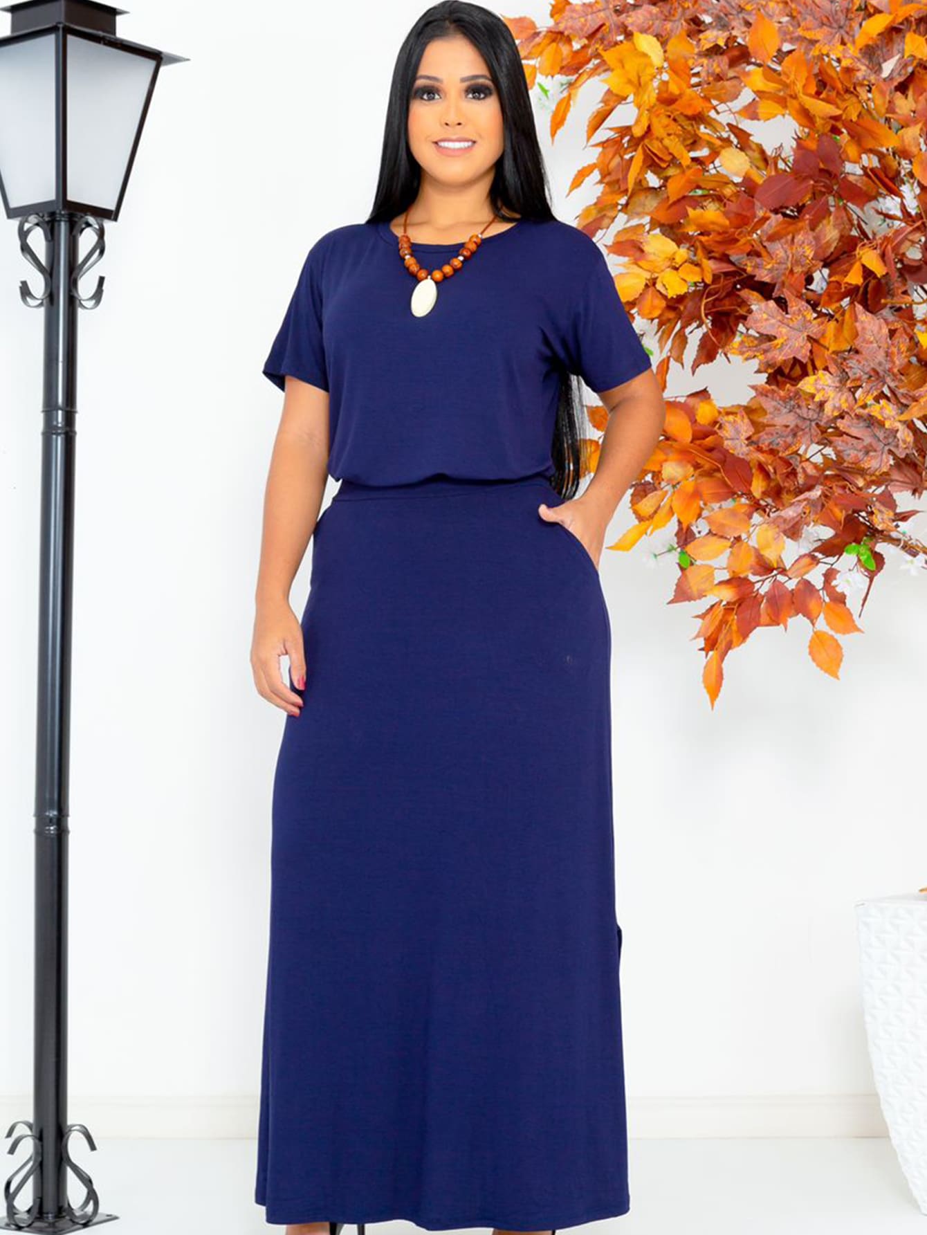 Conjunto Blusa e Saia Fenda Lateral Pantacourt: Conforto e Estilo para Mulheres Modernas