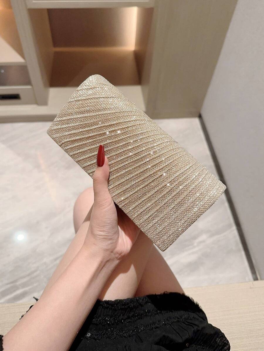 Lightweight,Business Casual Rhinestone Decor Bucket Bag Mini Drawstring Design, Clear Bag Faux Pearl Bag Evening Bag,Dinner Bag Glamorous,Elegant,Exquisite,Quiet Luxury Rhinestone For Party Girl,Woman,Bride Perfect For Party,Dinner/Banquetchristmas Party Dress