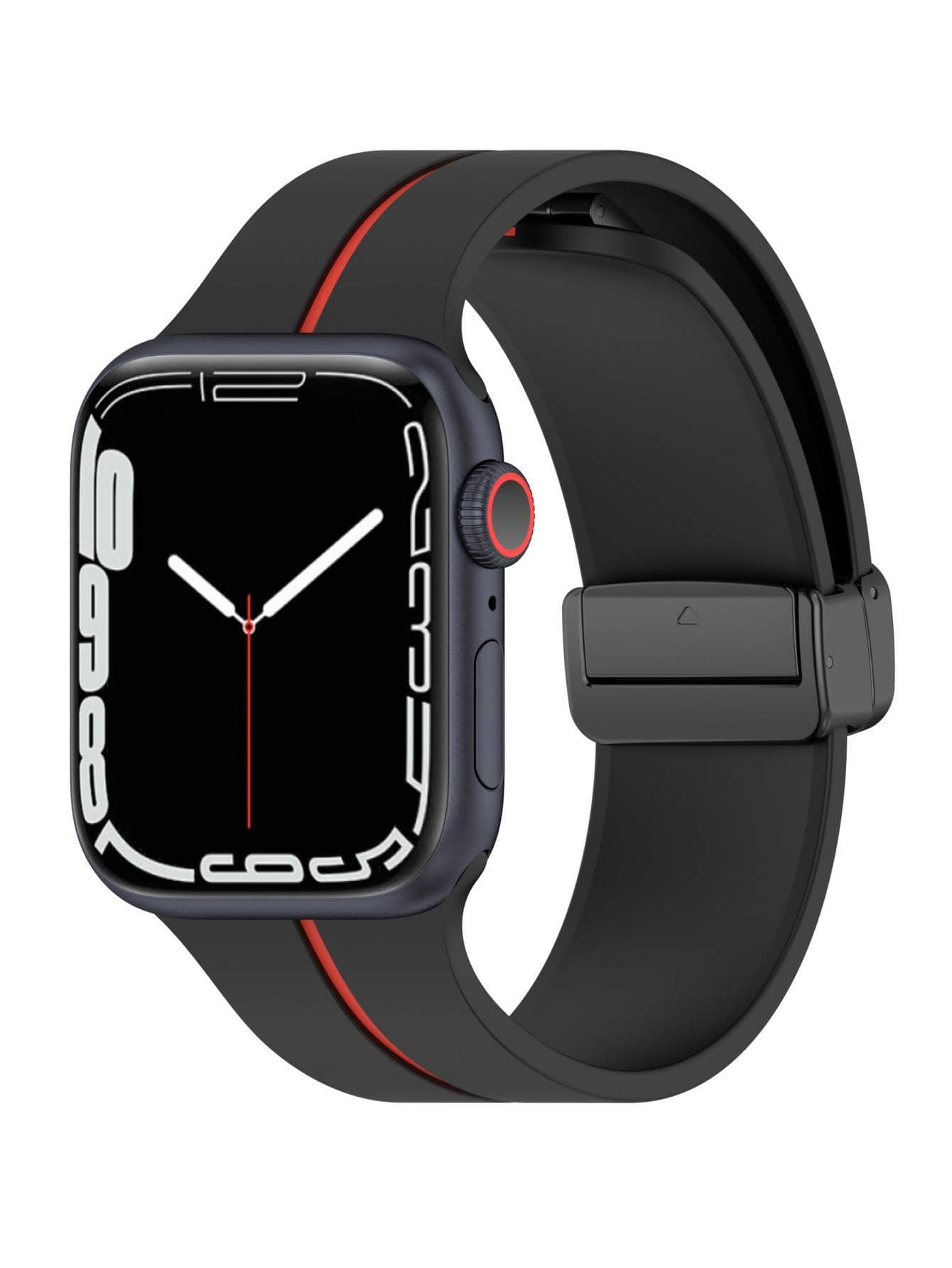1pc Two Color Magnetic Band Compatible With Apple Watch Band 38mm 40mm 41mm 42mm 44mm 45mm 49mm Women Men, Soft Silicone Sport Strap Compatible With Apple Watch Series 9 8 7 6 5 4 3 2 1 SE Ultra 1 2 As A Gift For Students Returning To School