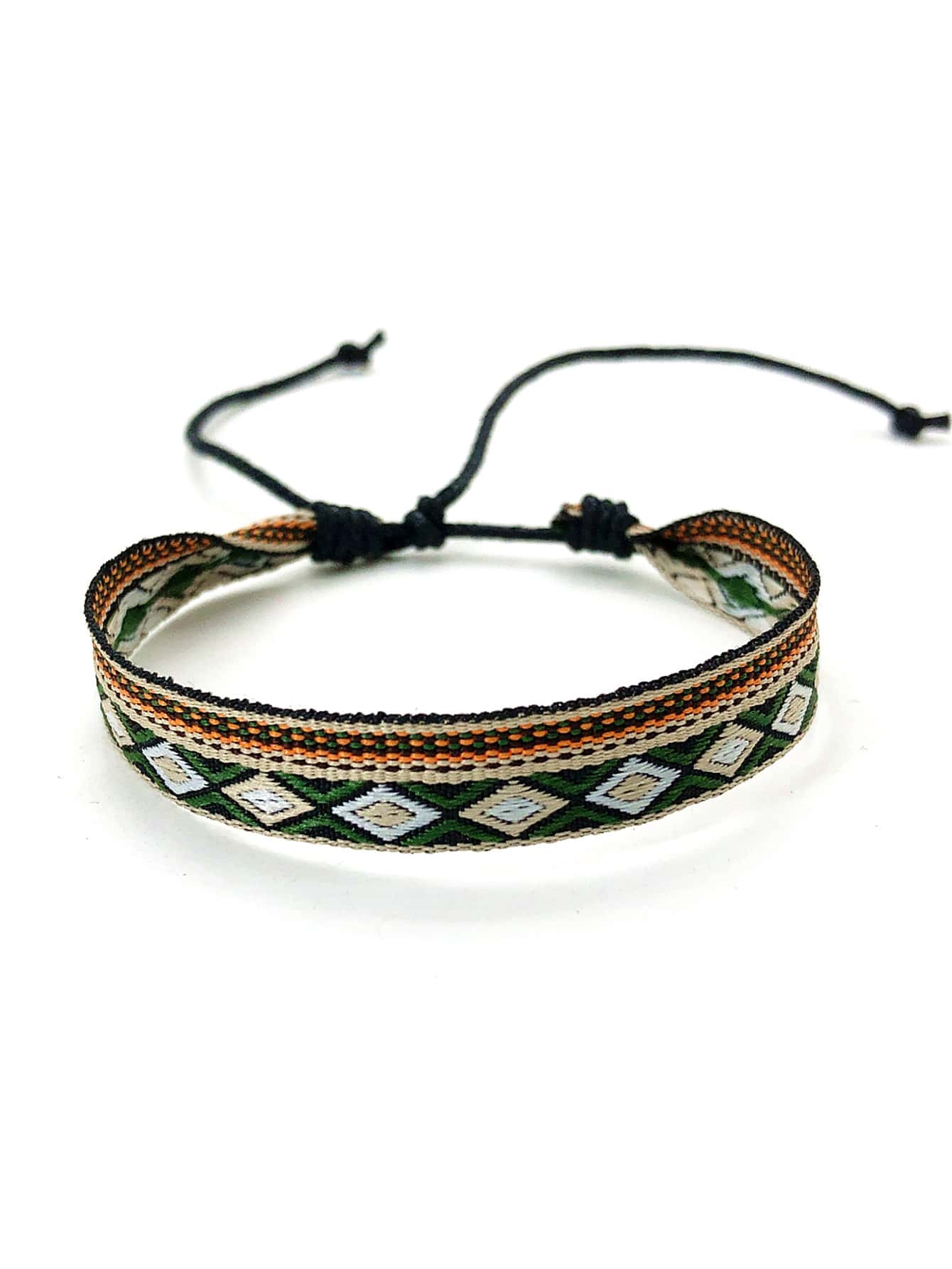 nueva llegada estilo bohemio Pulsera trenzada , étnico vendimia tela estampada Pulsera de cuerda