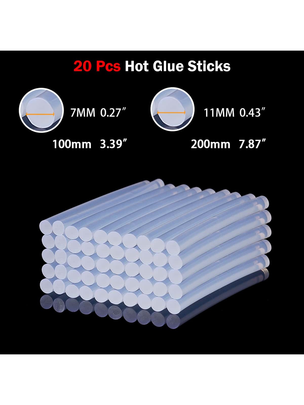 Pack Hot Glue Sticks For Most Mini Glue Guns Multipurpose Hot Melt Glue Sticks For Diy Art