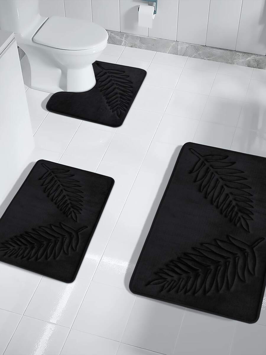 1pc Simple Solid Color Slow Rebound Water Absorbent Bathroom Floor Mat Home Bathroom Decor Bath Rug Floor Carpet Outdoor Rug Door Mat Fall Decor Bathroom Accessories Back To School