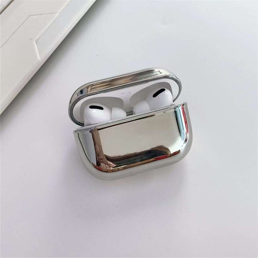 Funda para auriculares con electrochapado simple compatible con AirPods 1/2/AirPods Pro/AirPods 3/AirPods Pro (2nd Generation) - Auriculares no incluidos