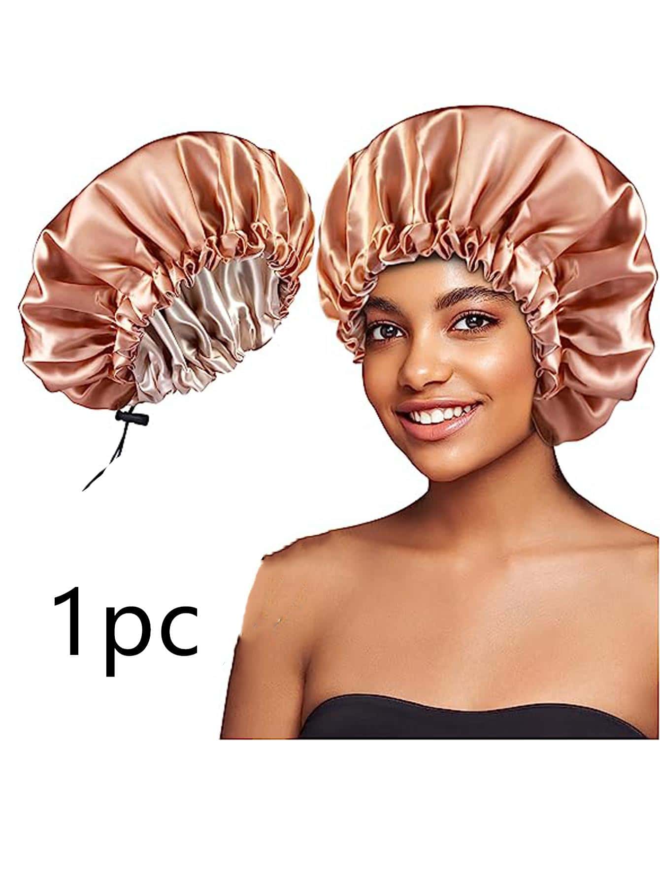 Satin 2PCS Silk Hair for Women for Curly Hair