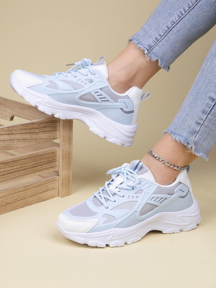 Chaussures De Sport Automne Et Hiver Multicolore Décontracté Avec Maille Respirante surface Pour Femme Course