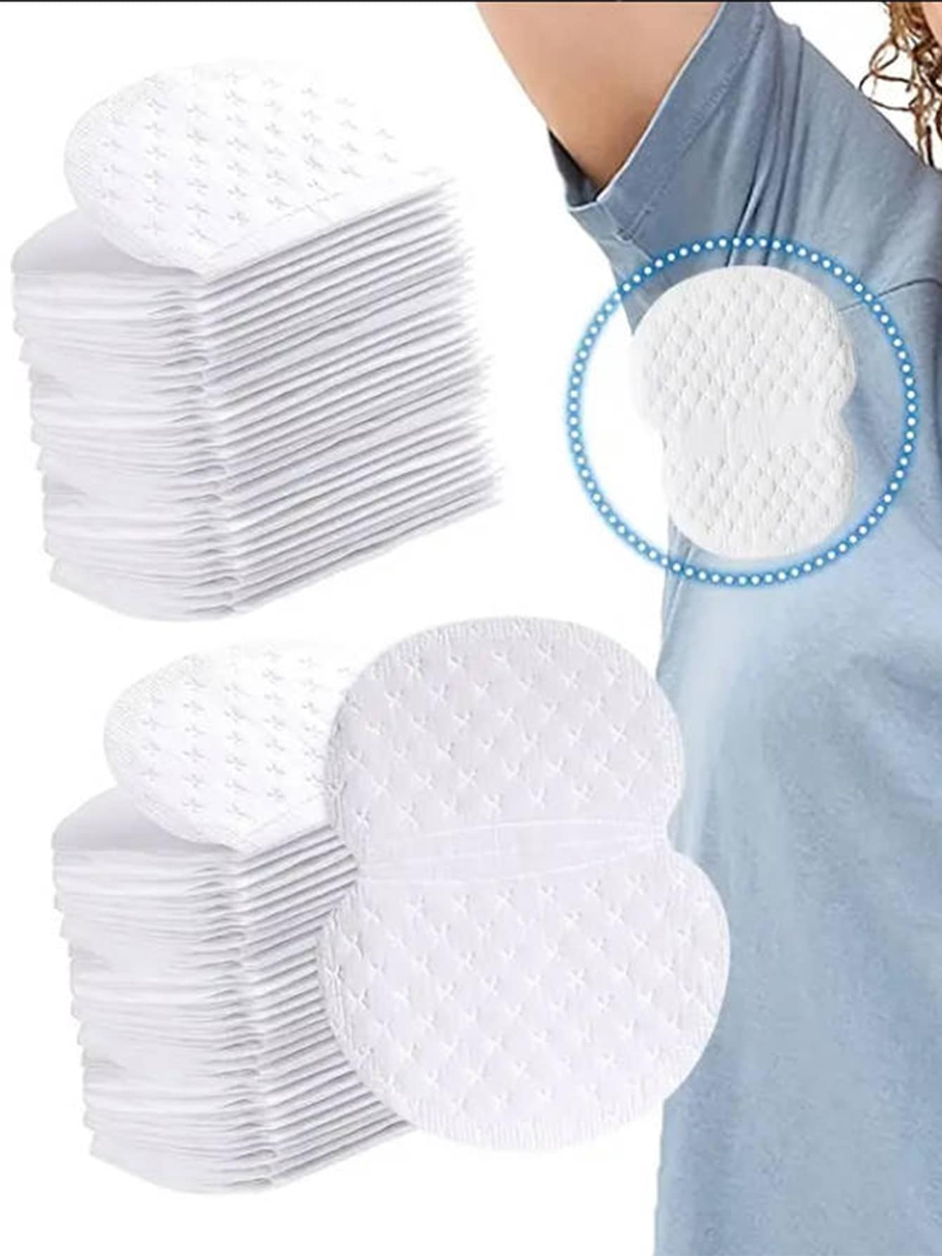 10 pièces/20 pièces Coussinets de sueur jetables sous les bras, écran de sueur invisible et respirant pour l'été, coussinets d'absorption de sueur inodores unisexes, coussinets et protecteurs d'absorption de la transpiration pour les vêtements, rafraîchissement estival, plage, voyage