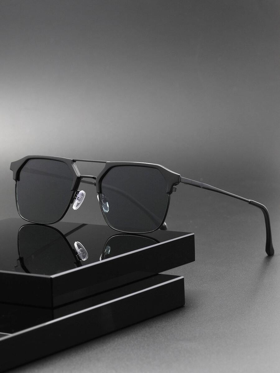 1 stuk vierkante metalen decoratie modieuze pilotenzonnebril elegante zonnebril zonnebril strandaccessoires zonnebril zonnebril Shadesy2kfestival voor zomer strandvakantie, buiten, reizen