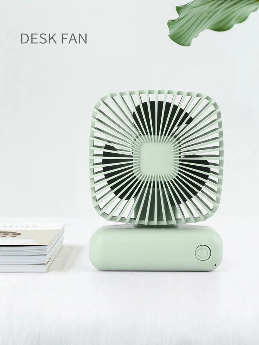 MEET SUN Sencillo ventilador de escritorio portátil para dormitorio de verano, ventilador de bolsillo portátil pequeño con carga USB