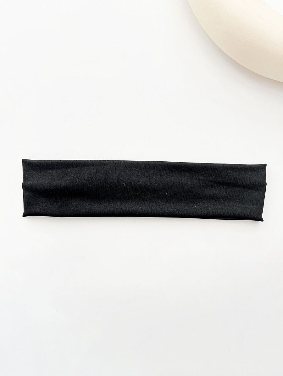 1pc Women's Solid Color Sport Headband, Soft Material Suitable For Yoga, Fitness, Badminton For Back To School Casual Carnival Hair Band Turban Headband Sweatband