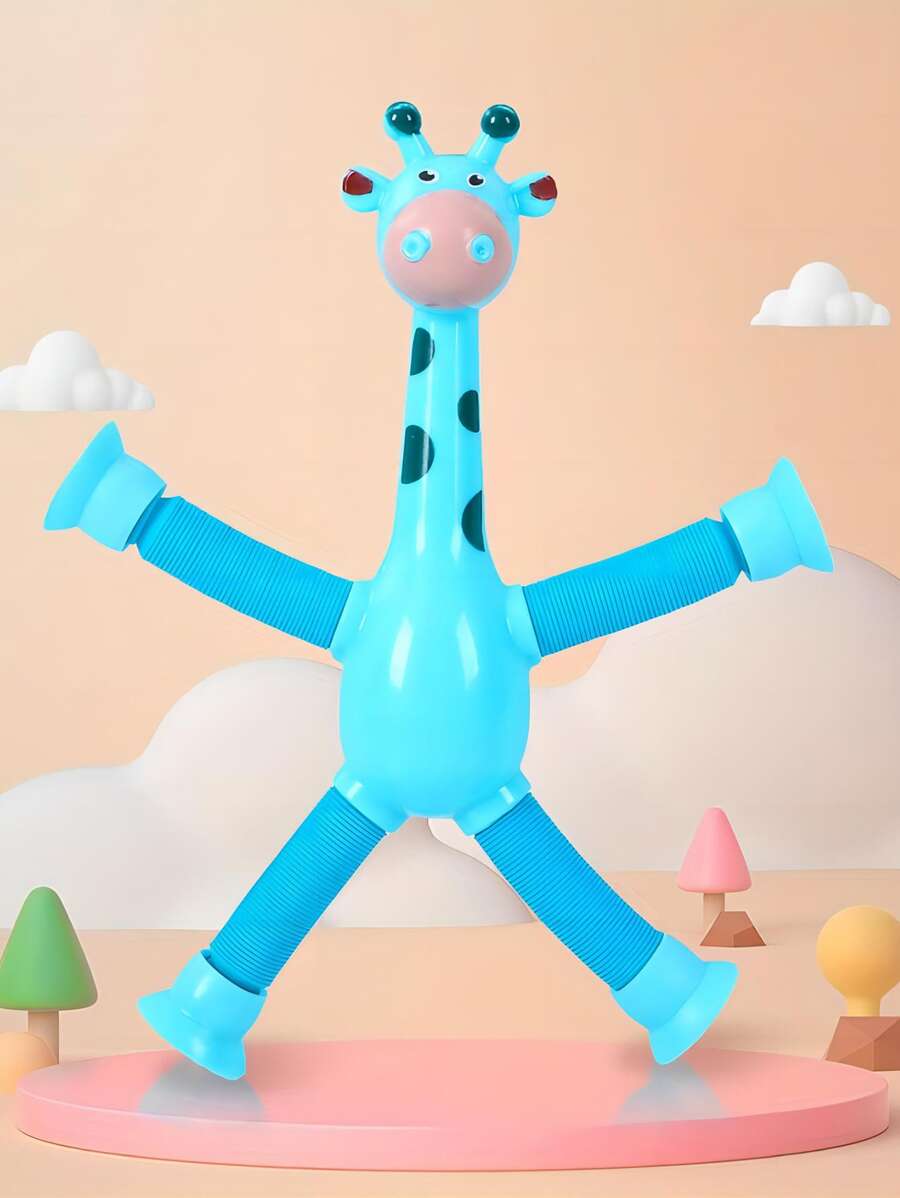 1PC Giraffe Telescopic Tube ,Kids Decompression Toys ,Corrugated DIY Sensory Stretch Tube Venting Toys