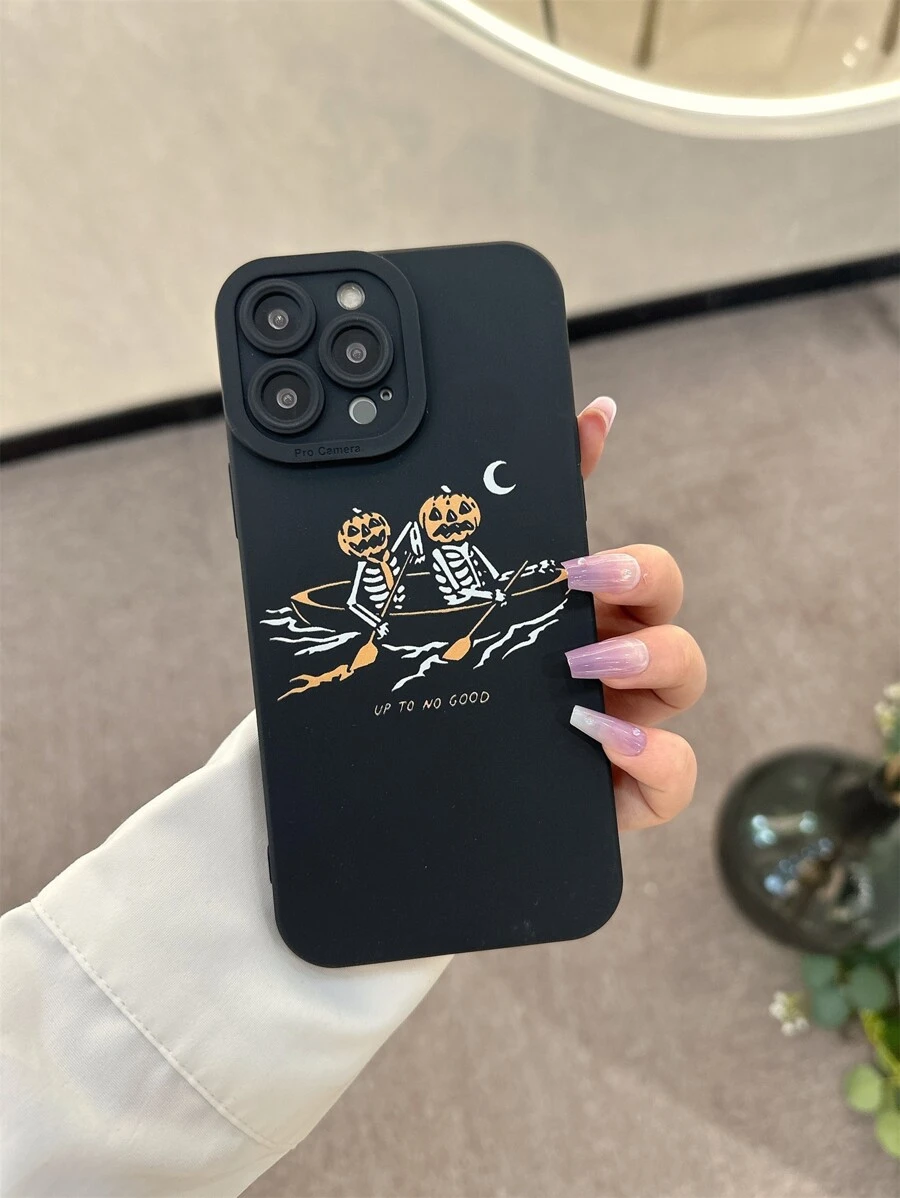 Halloween Skull Print Phone Case