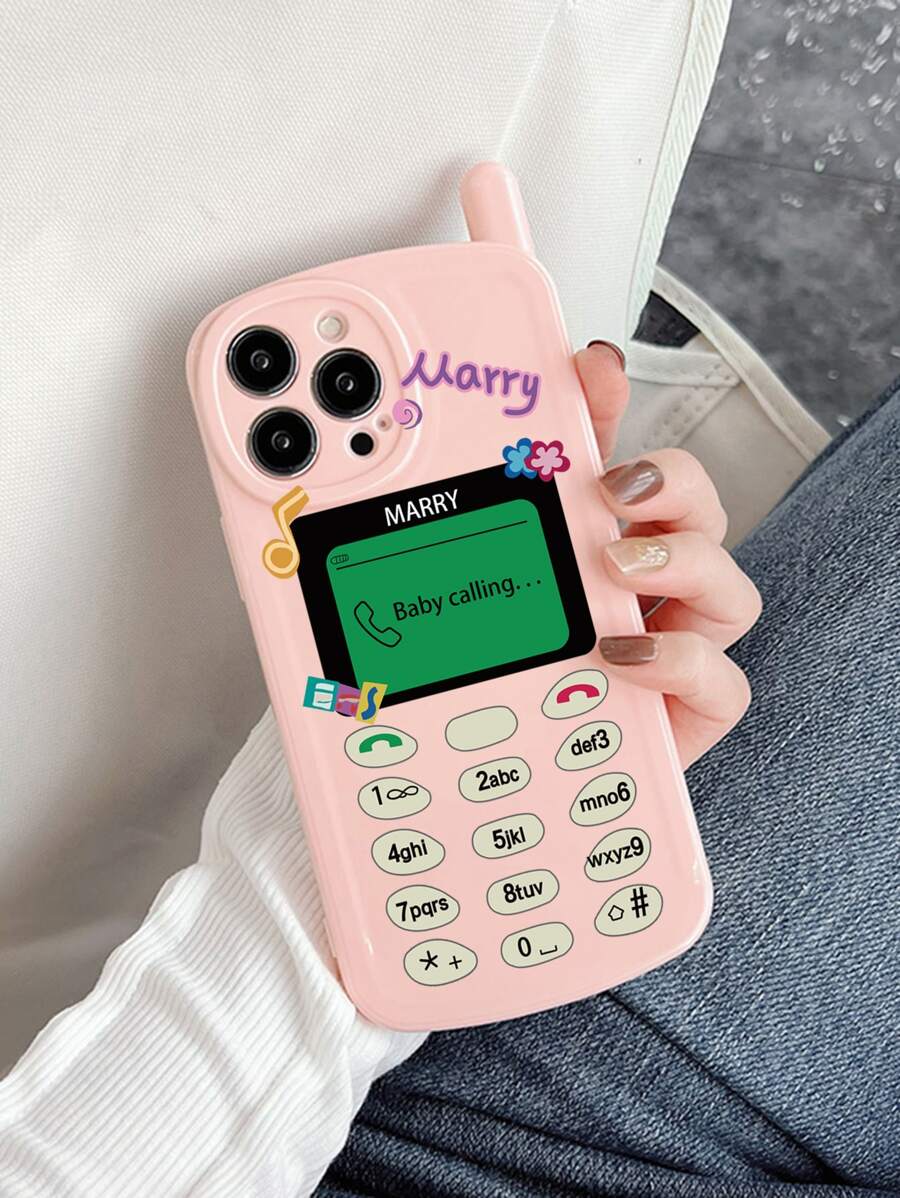 Retro-telefon Geformte Handy-hülle, Kompatibel Mit Iphone 15 Pro Max, 14, 13, 12, 11