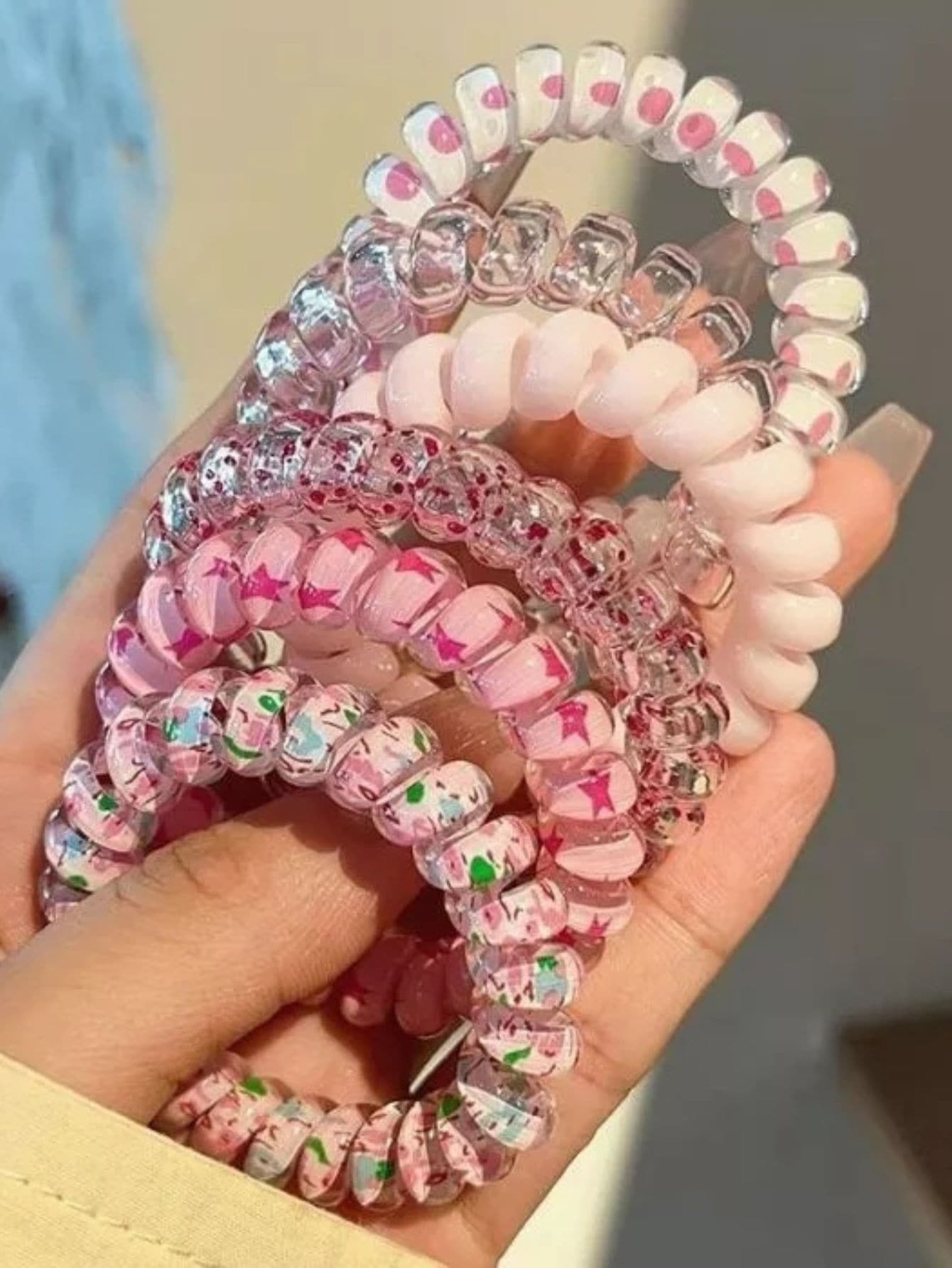 Sweet Candy Color Headband Gradient Hair Acessórios Para Cabelo Anel De Corda Feminino Faixa De Borracha