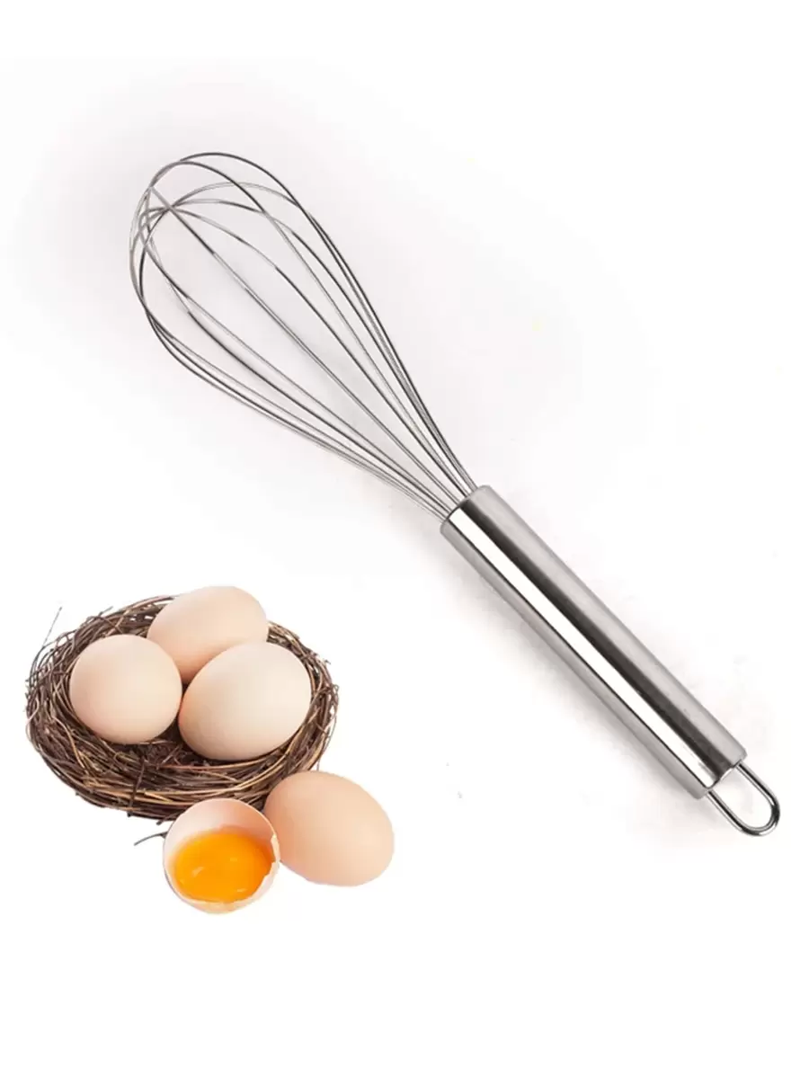 1pc Manual Egg Beater, Stainless Steel Multi-Purpose Cream And Egg White Beater, Handheld Mixer, Kitchen Baking Tool