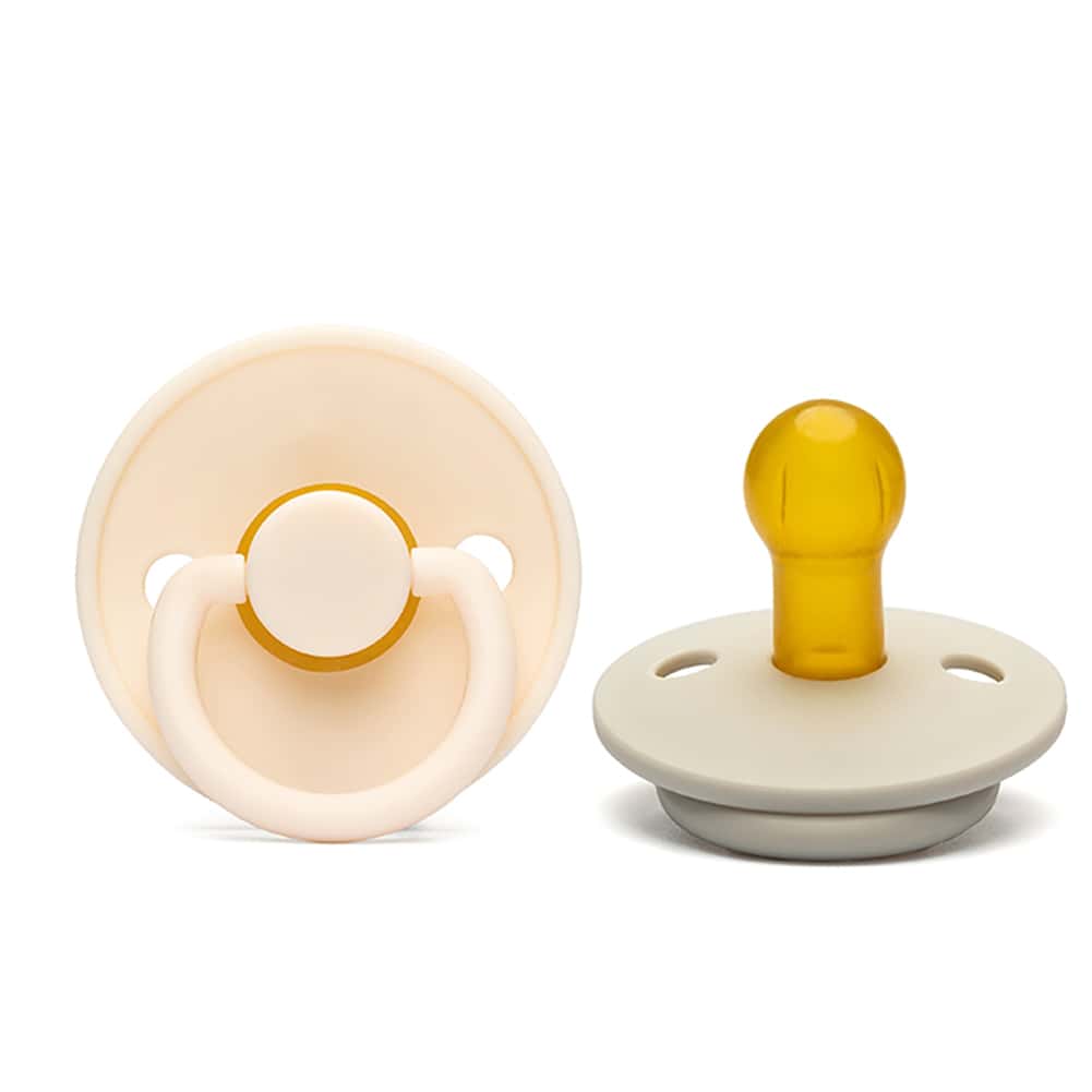 1pc Classic Round Natural Latex Soft-tip Infant Teether Pacifier