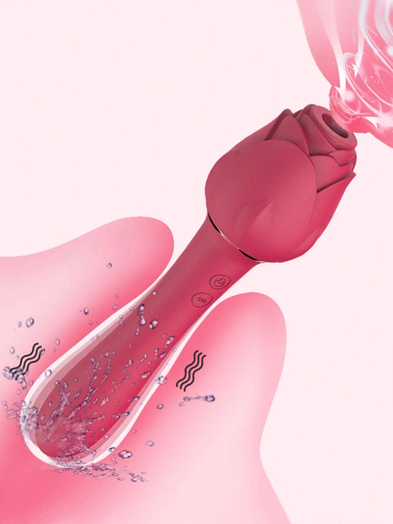 Sucking Vibrator For Clitoral G Spot Stimulation,Rose Sucking Vibrator For Clit Nipple Stimulation, Adult Sex Toys For Women Couple, Vibrating Finger Massager With 3 Suction And 7 Vibration & Come-Hither Modes