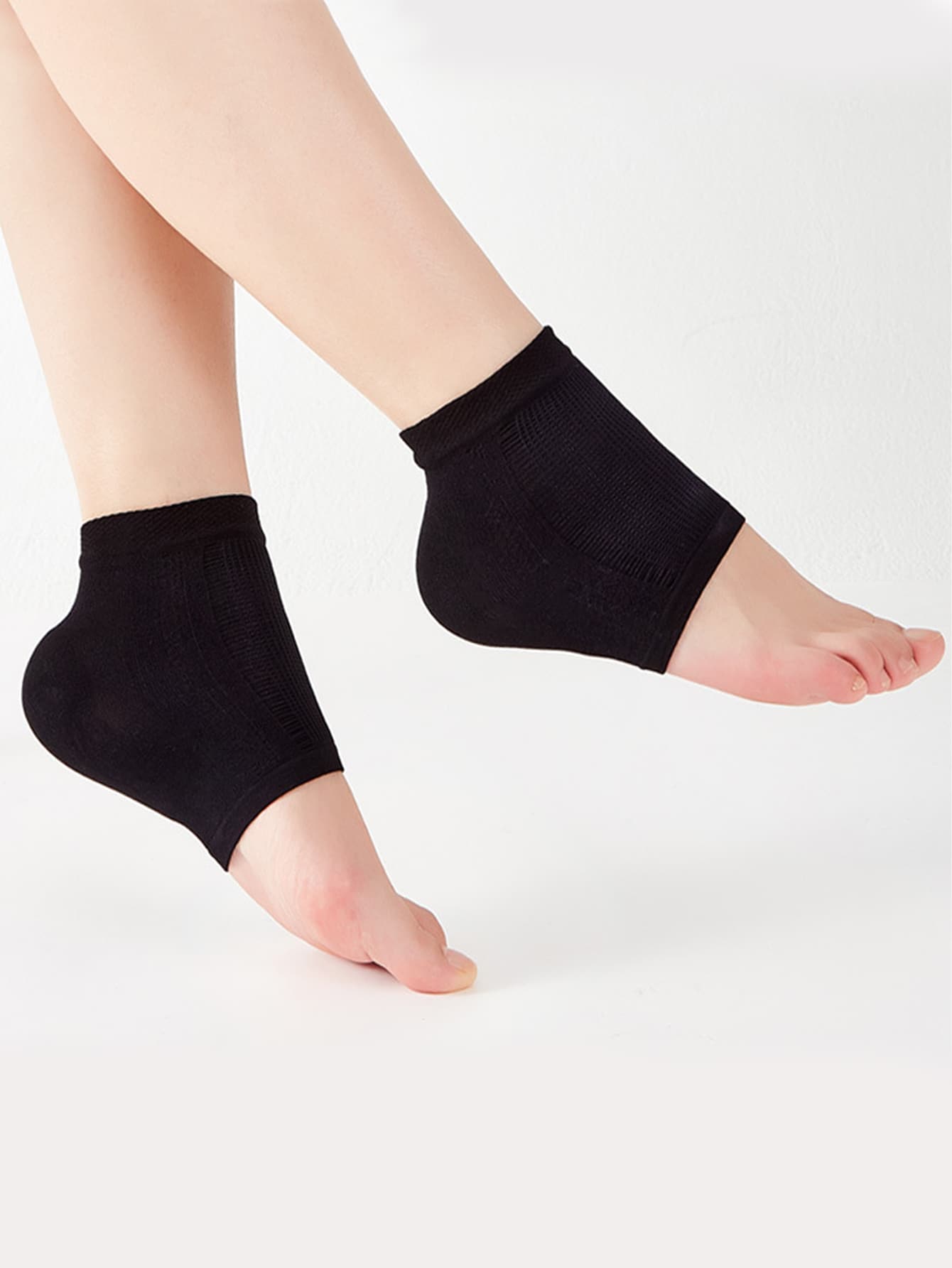 2pcs Heel Crack Protector With Moisture & Smoothing Effect, Ankle Socks For Heel CareFor Outdoor,Sport,Travel,Household,Office,School