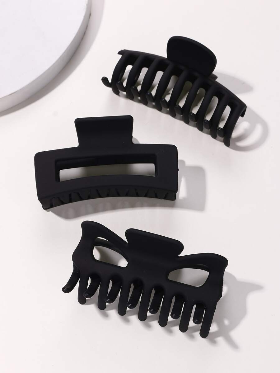3pcs Fashion Geometric Big Hair Claw For Thick Hair, Strong Hold Jaw Hair Clamps, Butterfly Hair Clips Hair Claws Hairpins Fashion Hair Accessories For Women Bow