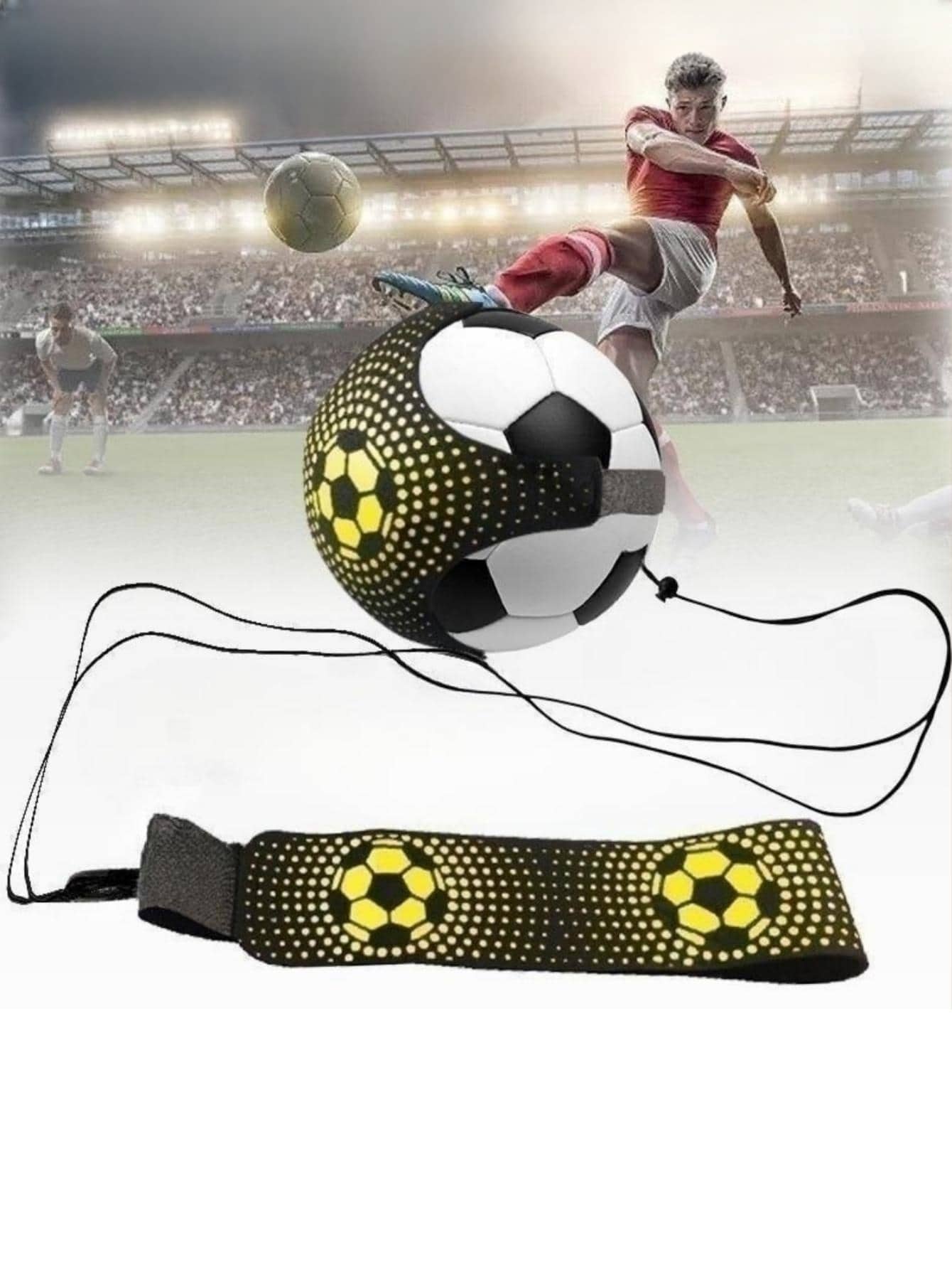 1 paquet de 5 pièces Anneaux d'entraînement à la rotation de football/volleyball avec bordure, taille 3/4/5 pour l'entraînement de football et de volleyball, effet de rebond élastique et d'aide à la pénalité, pour une utilisation en intérieur et en extérieur