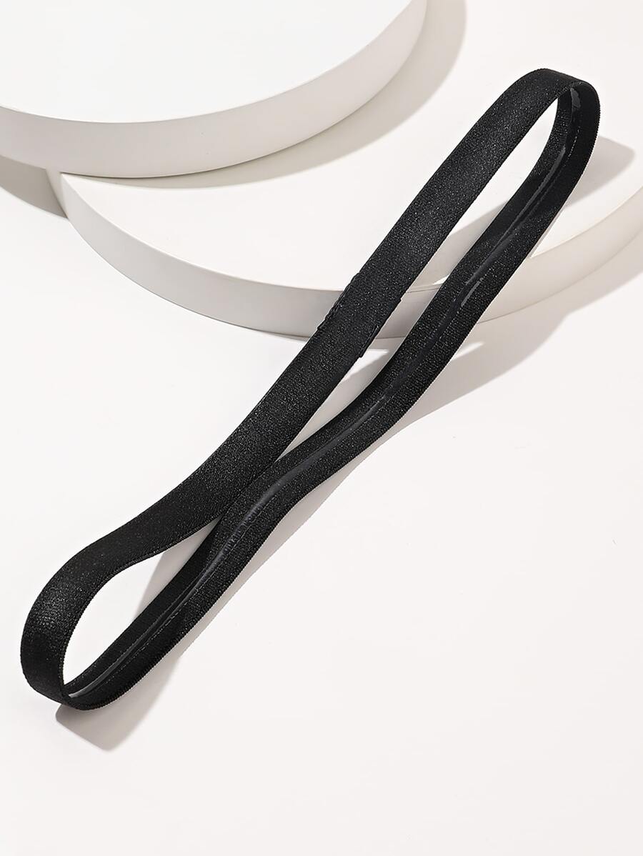 1 st. Sport- en yogahoofdband, zweetafvoerend siliconen antislip smal haarbandje, hoge elasticiteit, casual, sportschool tulband hoofdband, zweetbandje