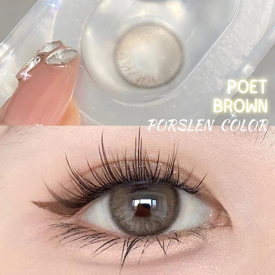 1 Paar Kontaktlinsen der Color Poet-Serie für den Jahresgebrauch, 14,0 mm
