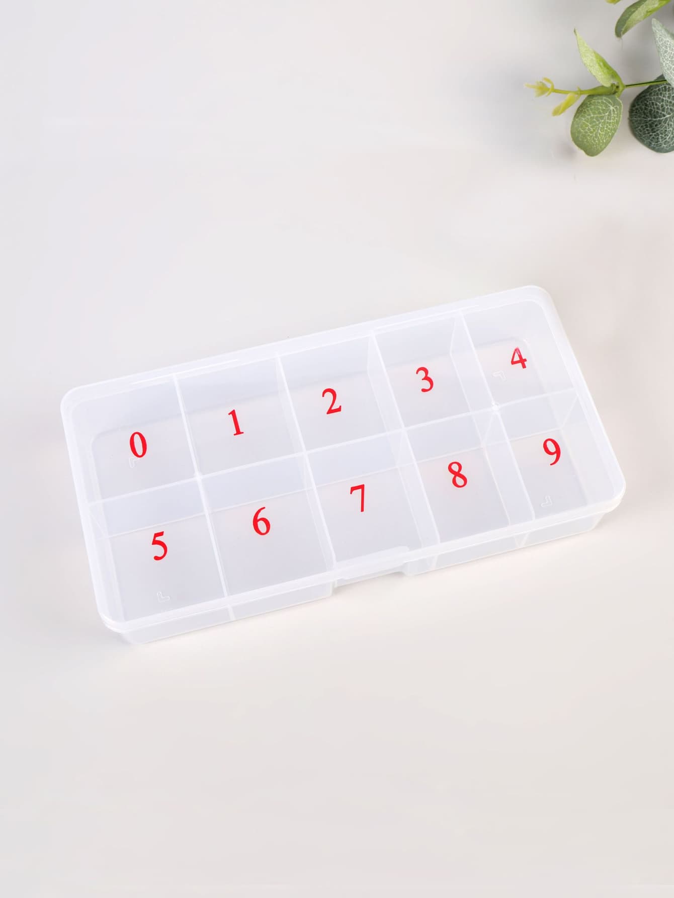 1 pièce Grande boîte de rangement pour nail art avec 10 compartiments, organisateur de bijoux transparent pour faux ongles, accessoires de nail art, décoration de strass, stockage d'ongles à clipser, étui à outils pour ongles, fournitures pour ongles, outils pour ongles, outils de nail art, rentrée scolaire, ongles, outils pour ongles à clipser