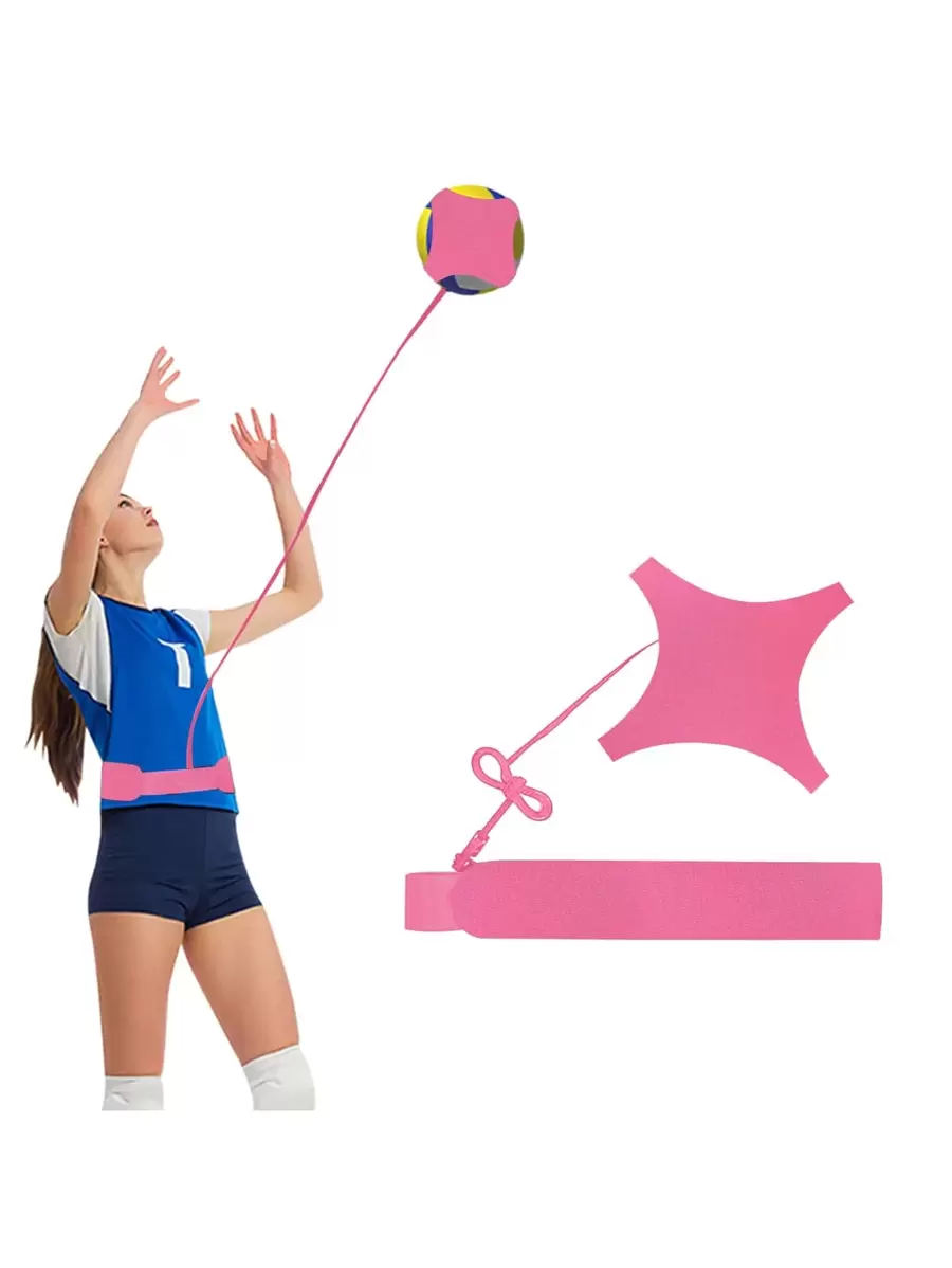 1 Stück rosa minimalistischer Volleyball Trainer, praktisch für Sporttraining und den täglichen Gebrauch