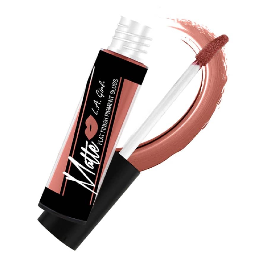 L.A. Girl Matte Flat Finish Pigment Gloss: Long-Lasting Lip Color for Bold, Vibrant Look – Cruelty-Free, Lip Gloss Available in Multiple Shades - Dreamy
