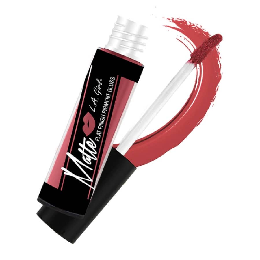 L.A. Girl Matte Flat Finish Pigment Gloss: Long-Lasting Lip Color for Bold, Vibrant Look – Cruelty-Free, High-Quality Lip Gloss Available in Multiple Shades -