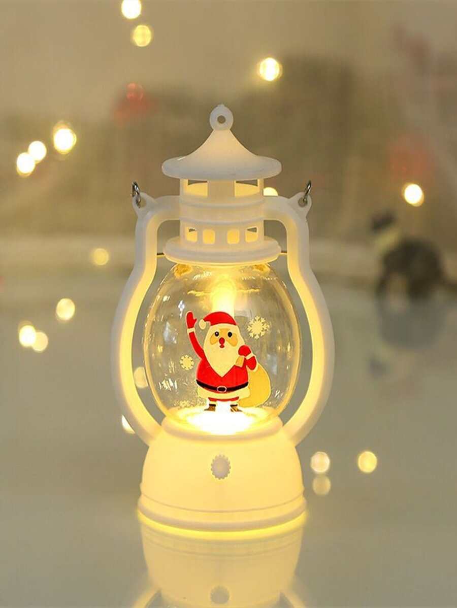1pc Christmas Atmosphere Decoration For Shop Window With Santa Claus And Reindeer Design