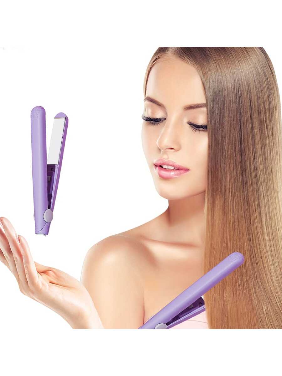 Mini Portable 2 In 1 Hair Straightener And Curler, Hair Styling Tool For Dormitory Home Use