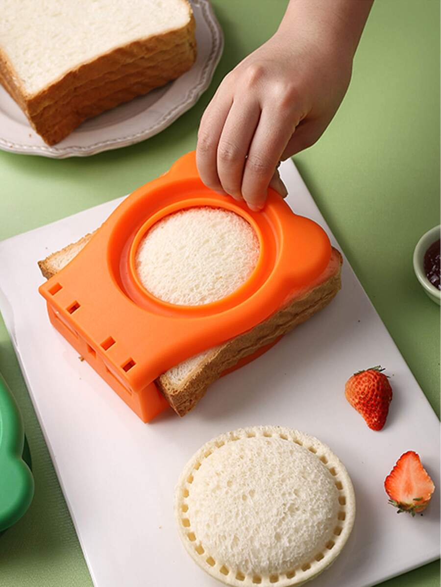 1 Pièce Coupe-sandwich En Acier Inoxydable Polyvalent - Idéal Pour Le Pain, Le Pain Grillé, Les Fruits, Les Biscuits Et La Pâtisserie Diy - Idéal Pour La Boîte À Lunch De Retour À L'école