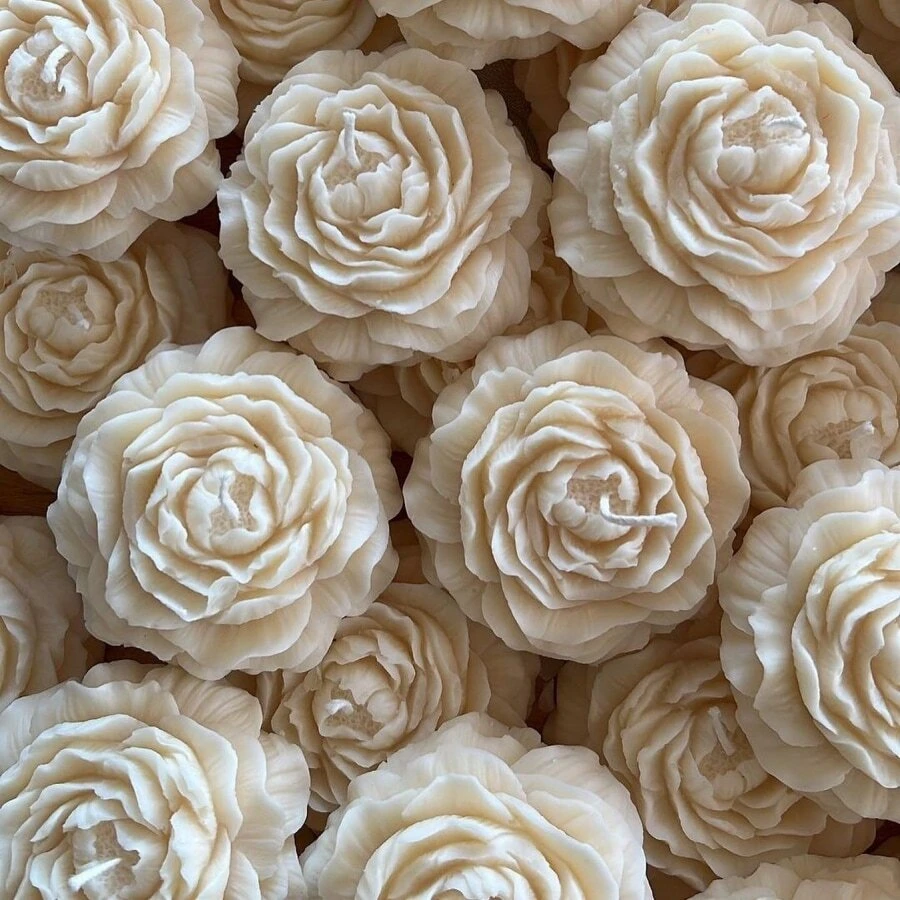 Moule en silicone en 3D pour fleur de rose, pour la fabrication de savon et de bougies, outil de décoration artisanale DIY
