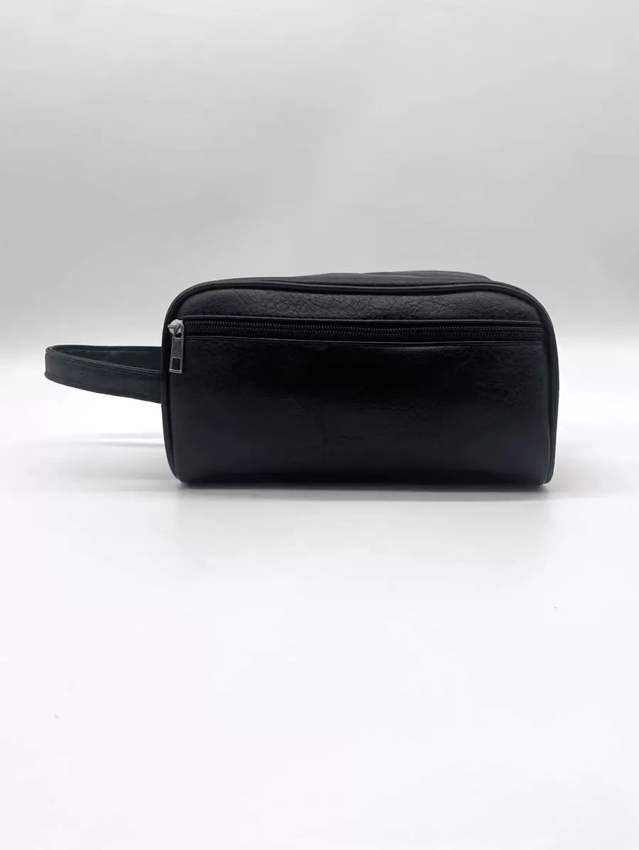 Business Waterproof Pu Storage Bag, Great For Business Trip, Toiletry Storage, Hand Carry, Wrist Bag, Tool Bag With Large Capacity. Keep Your Belongings Organized And Portable. Black Bag Chest Bag Men Wallet Vacation Gift Bag Pack Clutch Bag Handbags Spring Vintage Bags Mini Bag Small Bag Men Essentials Pillow Bag Men Men's Gifts Father Day Gift Holiday Essentials Bags For Holiday Pouch Wristlet Wallet